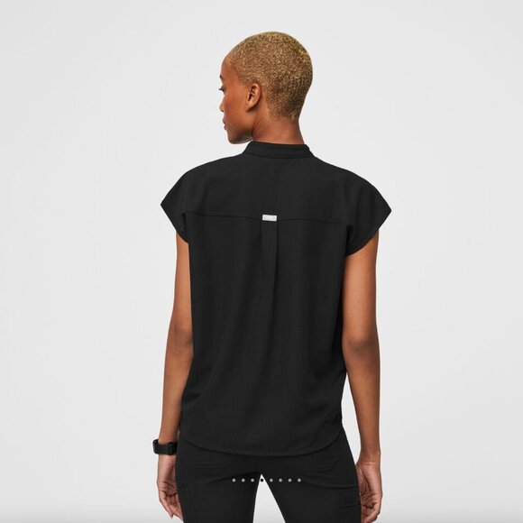 Figs Black Rafaela Oversized Scrub Top - Picture 4 of 10